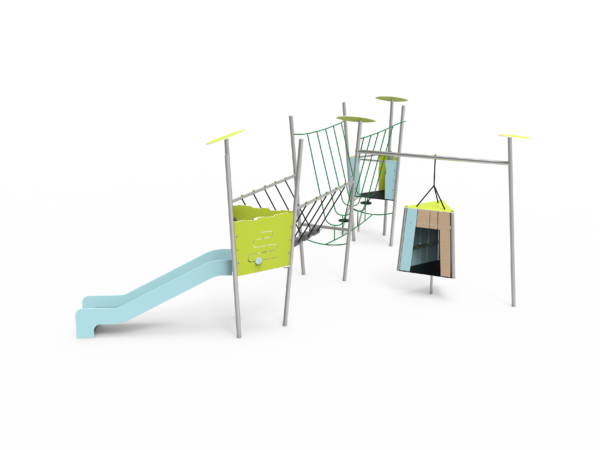 To-tårnet slot med hytte - Billede 2
