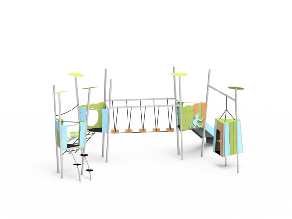 Tre-tårnet slot med hytte