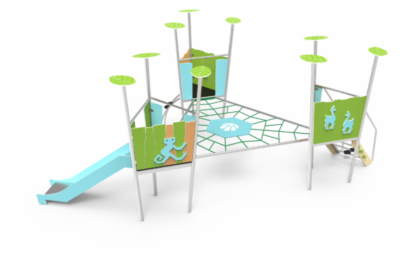 Tre-tårns slot med net - Image 2