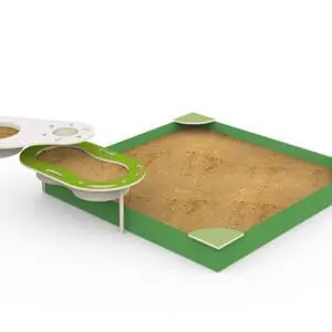 Sandbox legeenhed - Bakke, med ramme