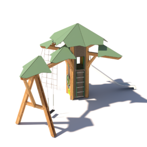 Playtree M med rutsjebane og gynge