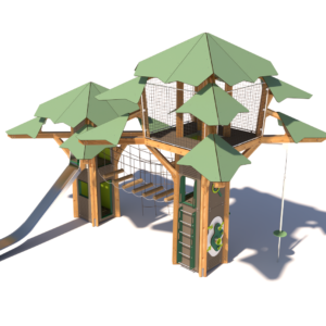 Playtree Forest ML med rutsjebane og rebbro