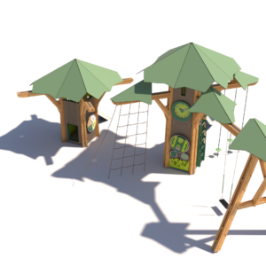 Playtree Forest SM med rutsjebane og gynge