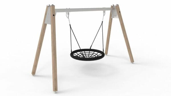 Lærk/stålgynge med fuglerede