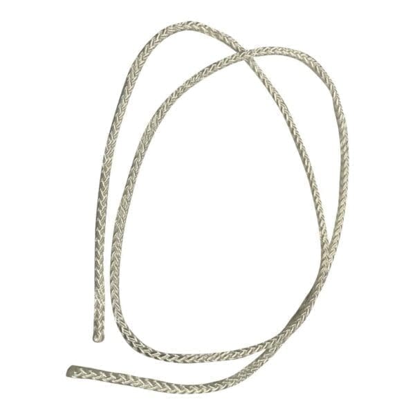 Snor pp 5 mm Hvid flettet,  L= 1 m