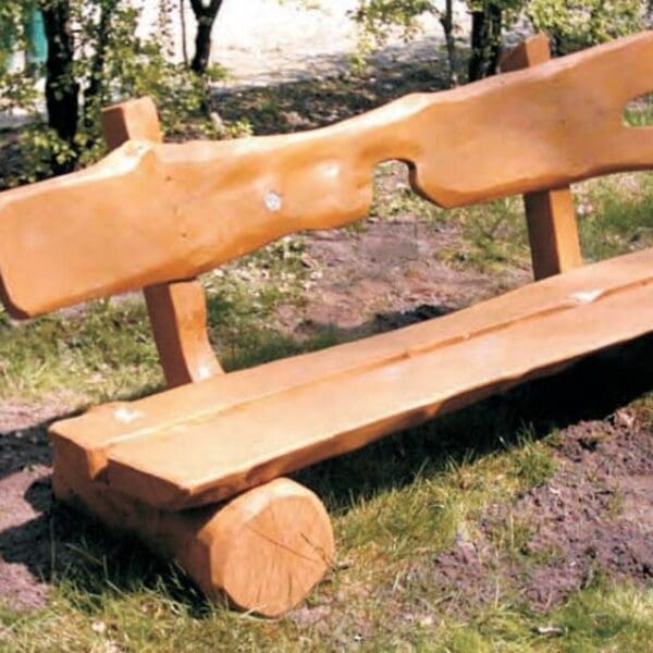bænk med designet ryglæn - Image 3