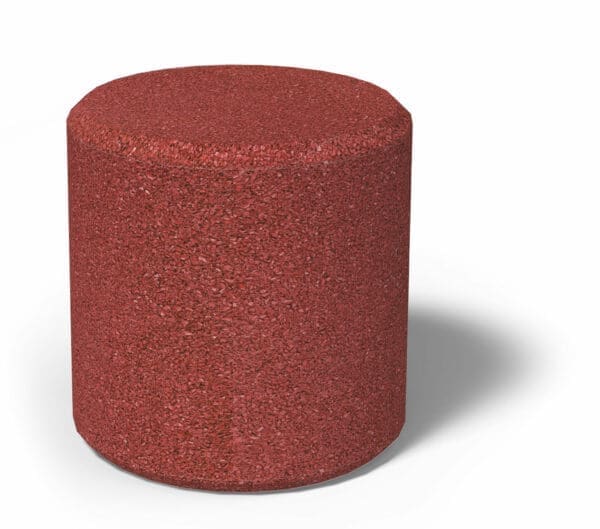 Gummicylinder Rød Ø45cm, H45cm