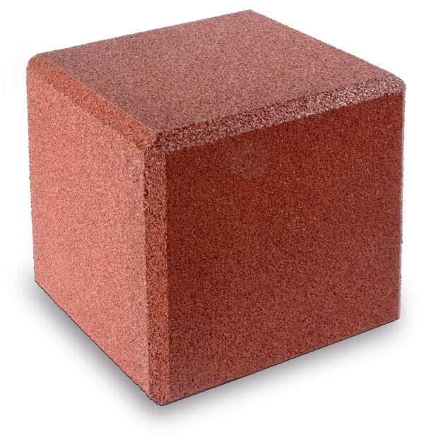 Gummikube Rød 40x40x40cm